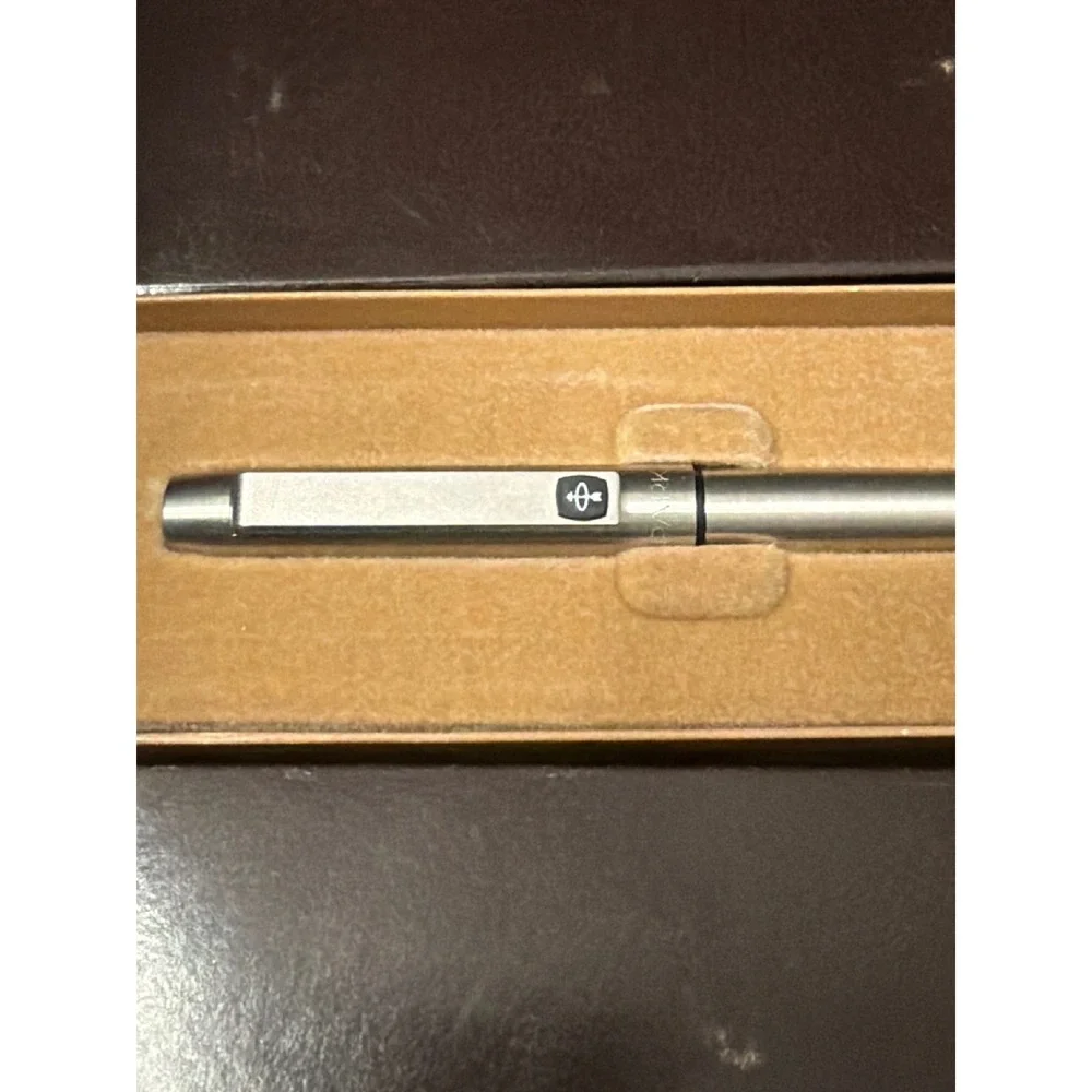 Parker 25 Stainless Steel Ballpoint Pen and Mechanical Pencil Set NOS Boxed